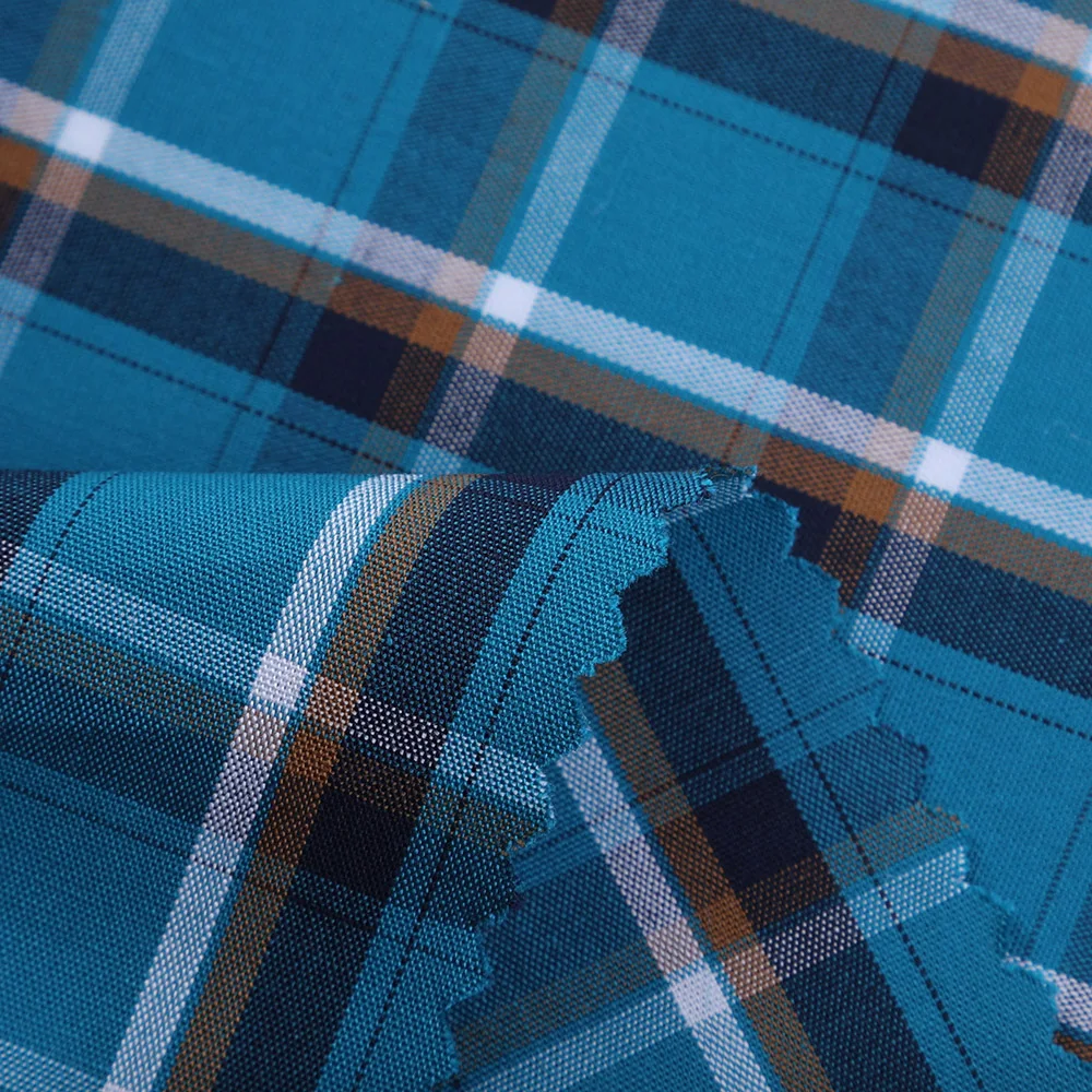 100%cotton combed cotton fabric for mens shirt ready to ship