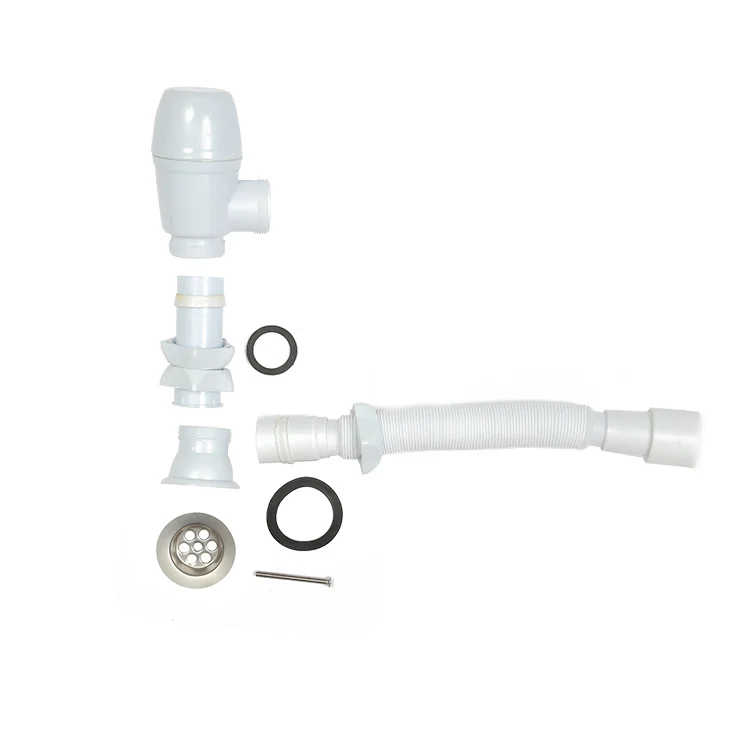 New Sell Water Drainage Bathroom Plastic Flexible Waste Sink Hose Basin Drain Trap Pipe