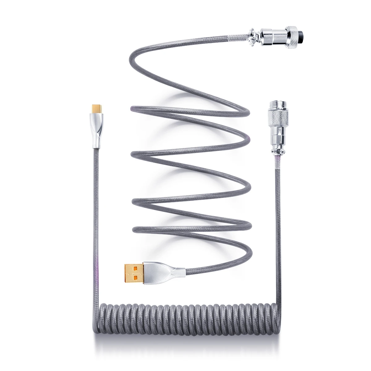 USB C Cable Type C Data Cable 1.8m Custom Mechanical Keyboard Coiled Aviator Cable