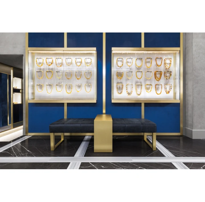 Jewelry Shop Interior Designs Ideas Jewellery Showcase for Luxury MDF Aluminium Glass Jewelry Exhibition ODM