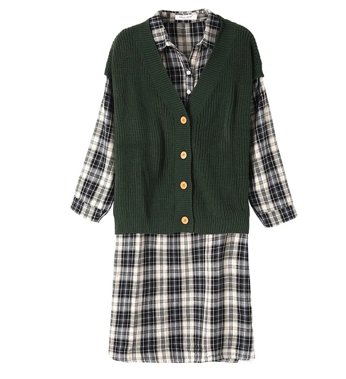 Модные Элегантные повседневные платья Lxue 8005HC с длинным рукавом