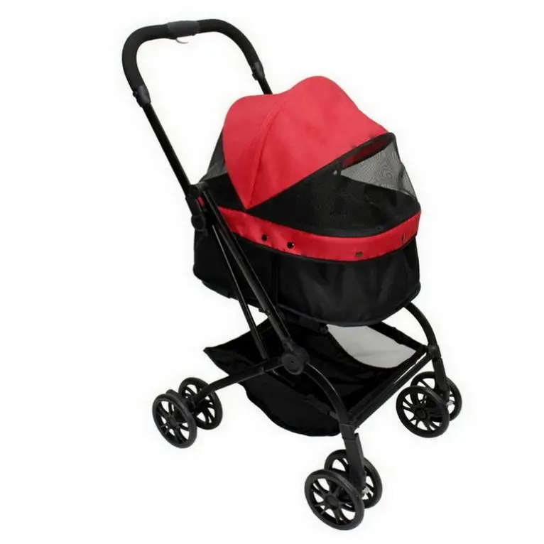 Folding Outdoor Dog Strollers Pet Trolley For Cats Dogs
