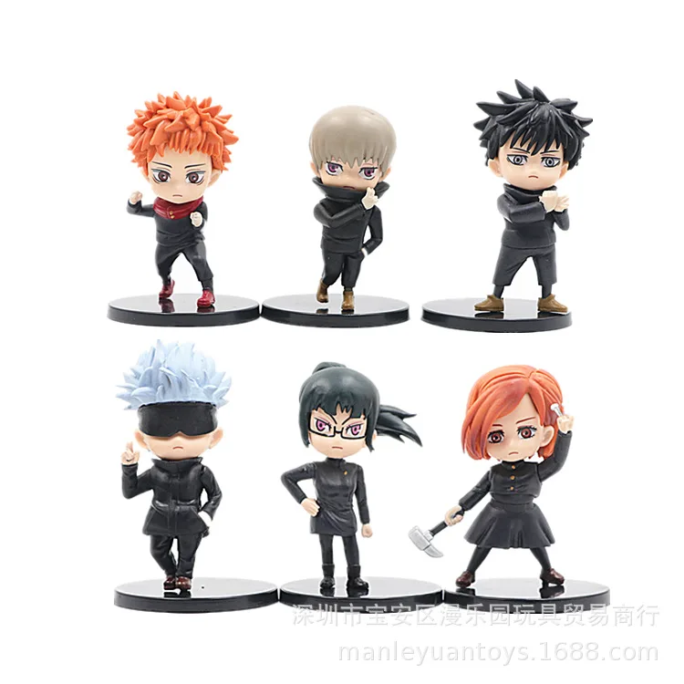 2022 Новое поступление Аниме Фигурка 6 шт. один набор Jujutsu Kaisen Фигурки 9-10 см подарки для детей