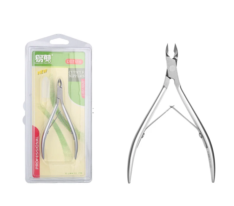 Professional Stainless Steel Double Spring Nail Clipper Cuticle  Nippers Jaw14