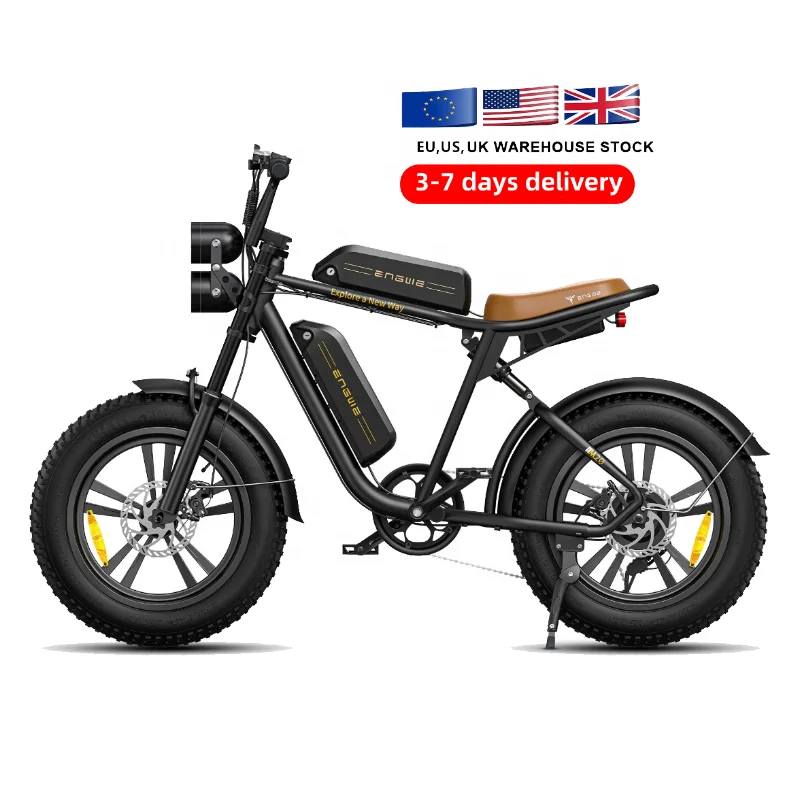 Новинка 2023 года Электрический гибридный велосипед super usa eu uk warehouse в винтажном стиле ретро 73 20 дюймов широкие шины 750 Вт 48 13 Ач/26 Ач большой радиус действия электровелосипед