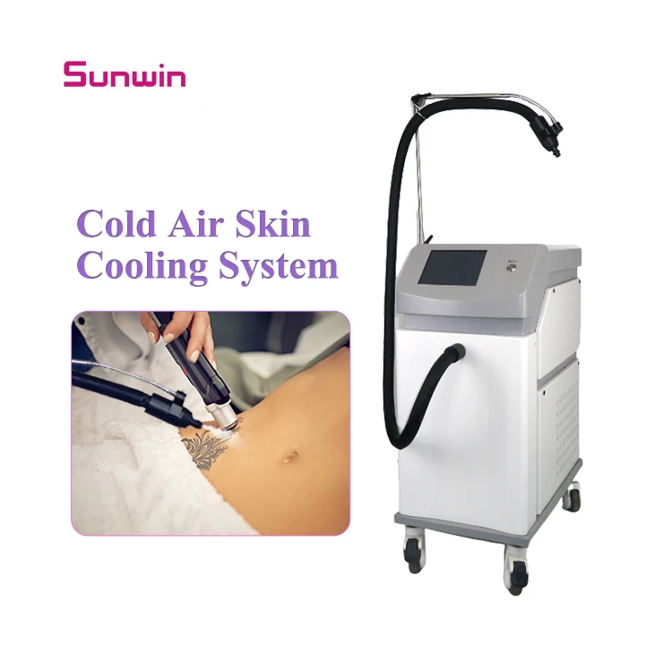 Низкотемпературный Zimmer Cryo Охладитель кожи для удаления татуировок Лечение уменьшение боли система охлаждения воздуха Цена