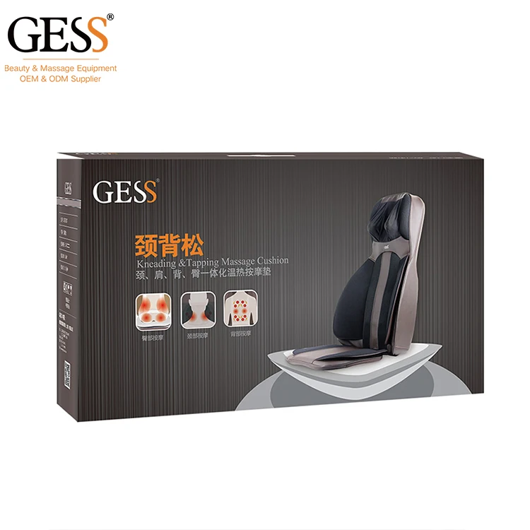 Electric Portable Heating Vibrating Back Massager Chair In Cushion Car Home Office Lumbar Neck Mattress Pain Relief