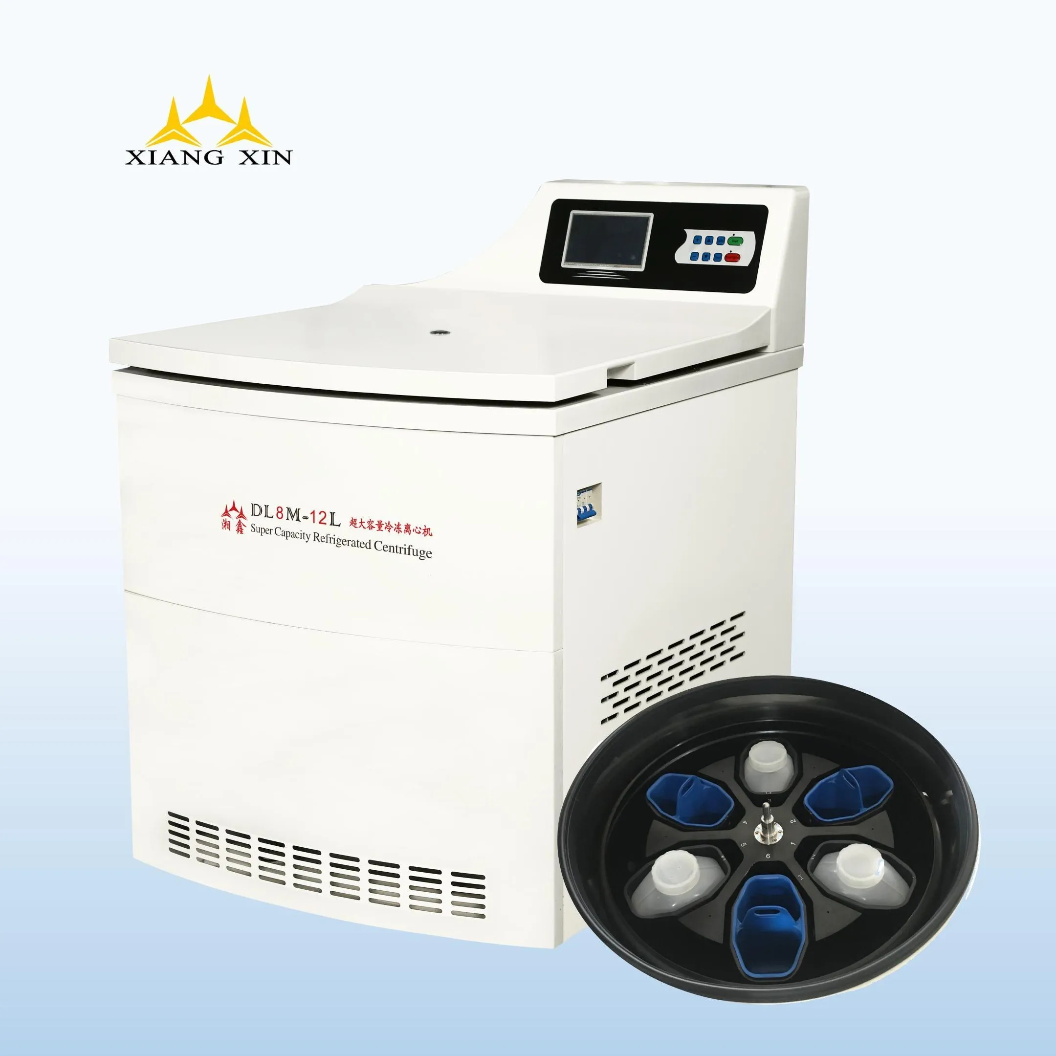 floor type blood bag OEM Utra high-capacity centrifuge with swing bucket rotor DL8M-12L