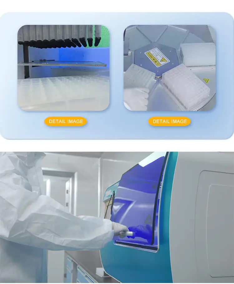 Автоматический эксперт по генам ПЦР ДНК система экстракции РНК машина для нуклеиновой кислоты тестирования 96 образцов