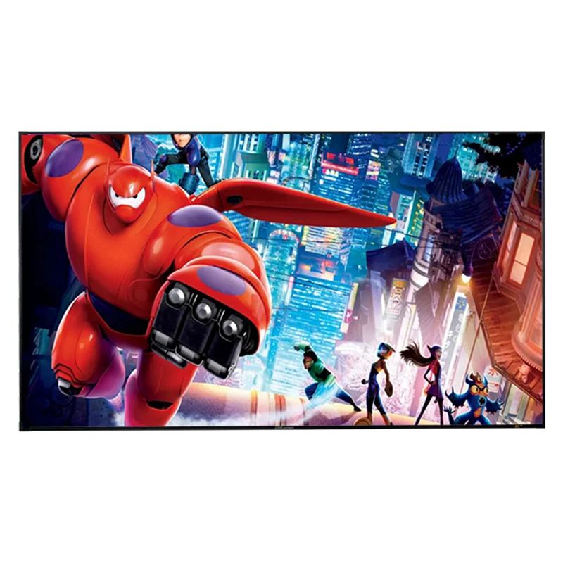 120Inch ZSMscreen FS660S Motorized Impact Home Projector Screen High-Density Durable Aluminium Frame 16:9 16:10 Acoustic Style