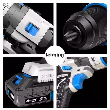 L&P 20v Max Cordless Drill Power Hammer Drill Tool Set Brushed Impact Drill Lithium-Ion Battery Tool Set Impact Wrench Combo