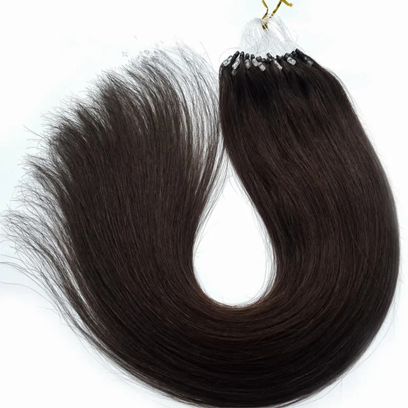 Hot Sale Micro Nano Tip Link Human Hair Double Drawn 100% Virgin Cuticle Aligned Micro Loop Ring Hair Extensions