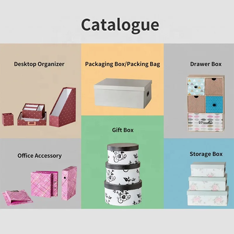 2024 HOT Custom Empty White Cardboard Decorative Rigid Paper Boxes for home office Storage file photos box storage box