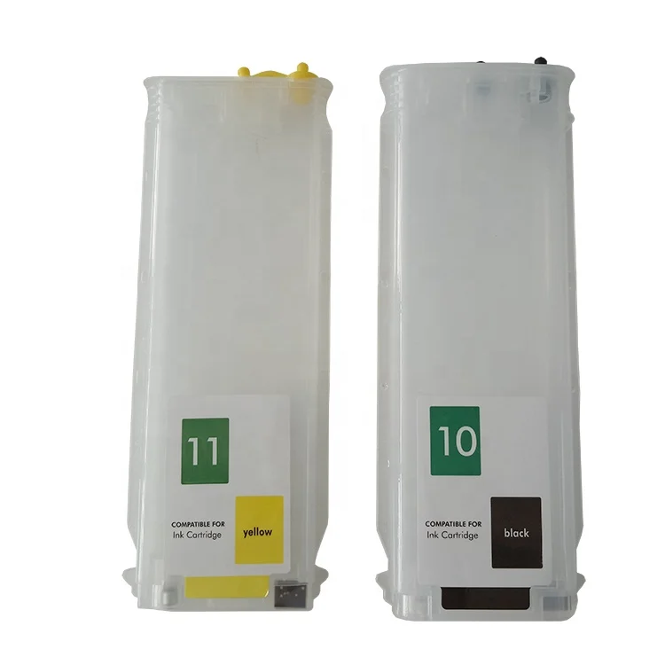 10 11 Refillable Designjet 500 Compatible Refill Cartridge Ink For Hp T500