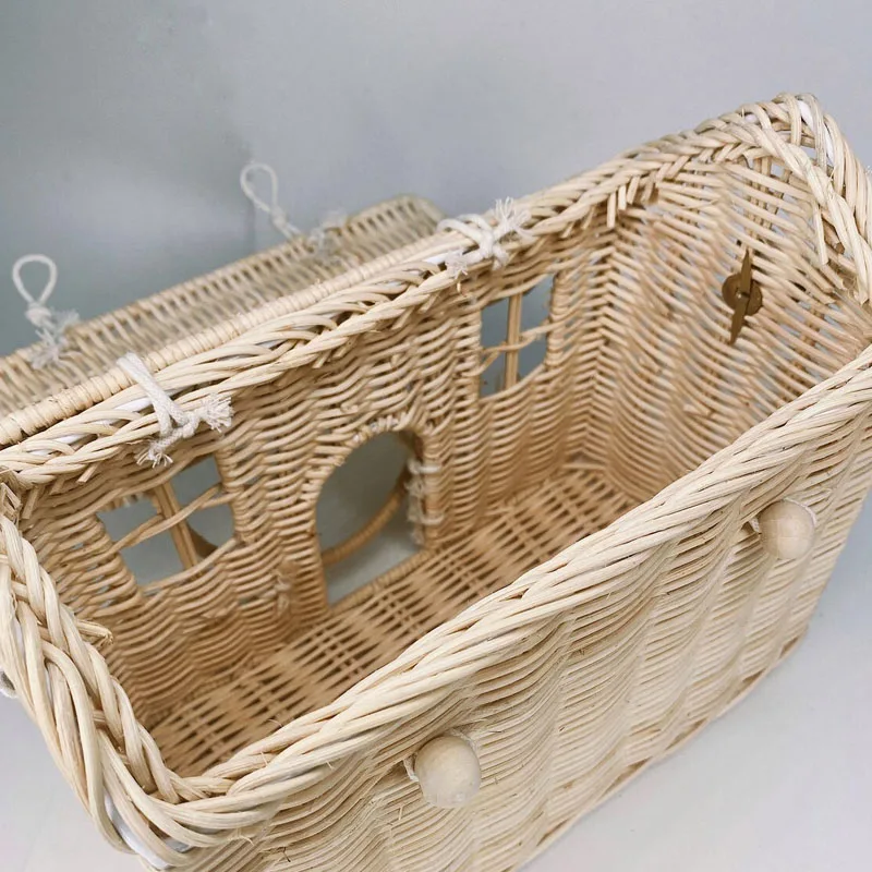 Natural Rattan Doll house Basket Bag For Kid Toy Best Price Wicker Basket for Home Organizing Wholesale Vietnam Supplier