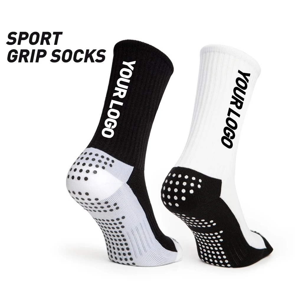 Factory Oem Athletic sport socks sokken Elasticity Anti Slip Sport Grip Socks Trampoline basketball football Soccer Socks