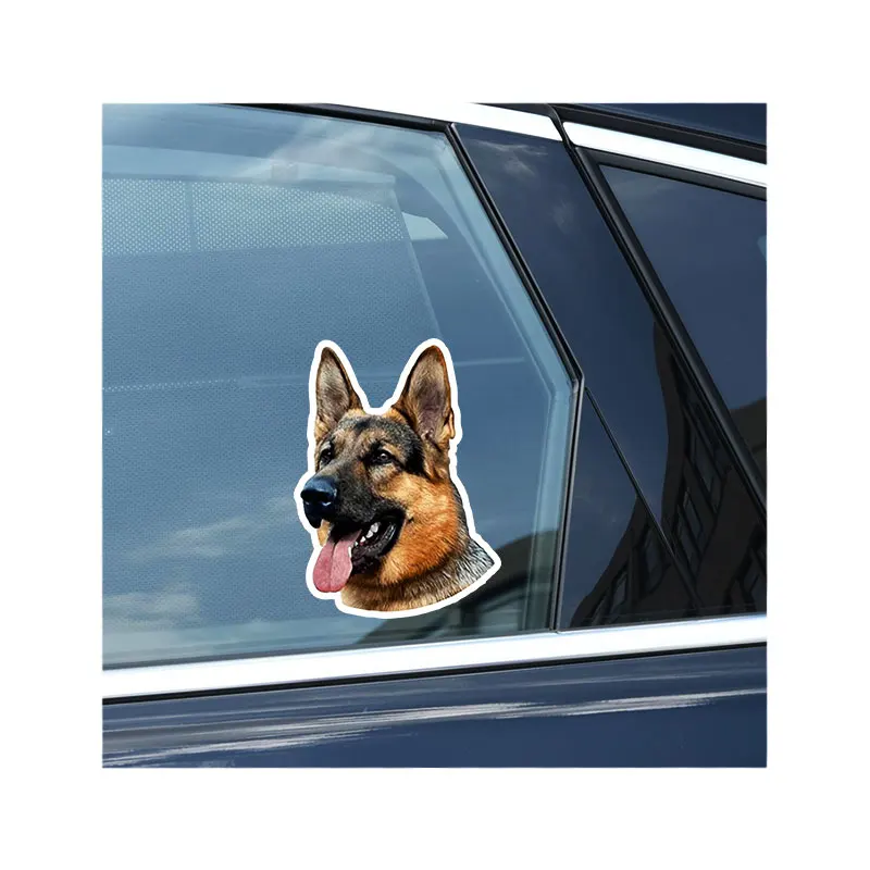 Customizable PVC Stickers for German Shepherd Car Wrapping Waterproof and Removable for Cars Motorcycles and Car Trunks