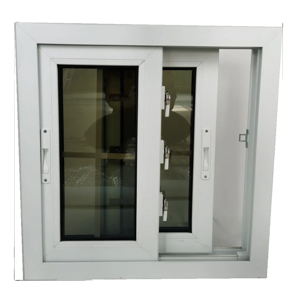 Лучшее качество европейский дизайн в холодную погоду двухконтурные окна слайд Upvc для дома