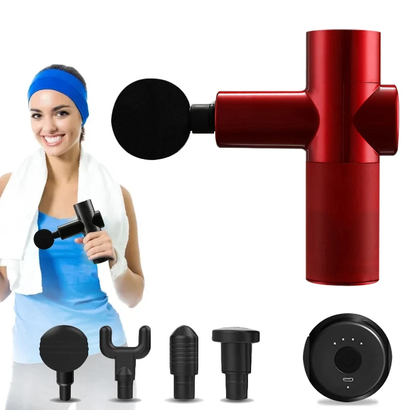 Custom Handheld Portable Quiet Brushless Motor Muscle Gun Massager Deep Tissue Cordless Fascia Mini Massage Gun Machine