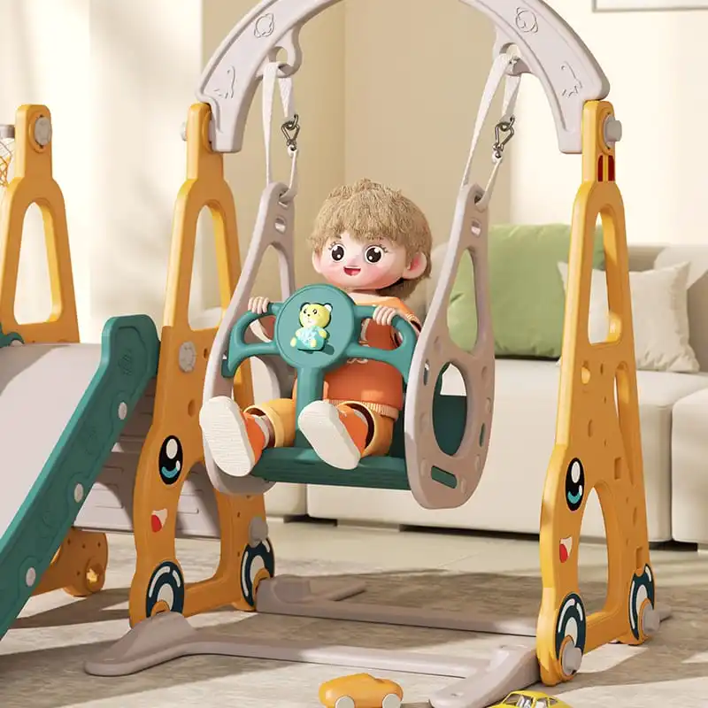 New Wholesale Toddler Indoor Baby Sliding Toys Kids Slides For Children Playground Play Set Plastic Slide And Swing Toy