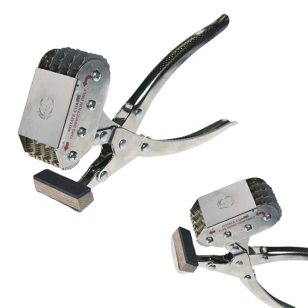 Veterinary Instruments Rotary Tattoo Plier 5 Chain Tattooing Pliers Cattle Sheep Cow Bull Animal Identification Plier