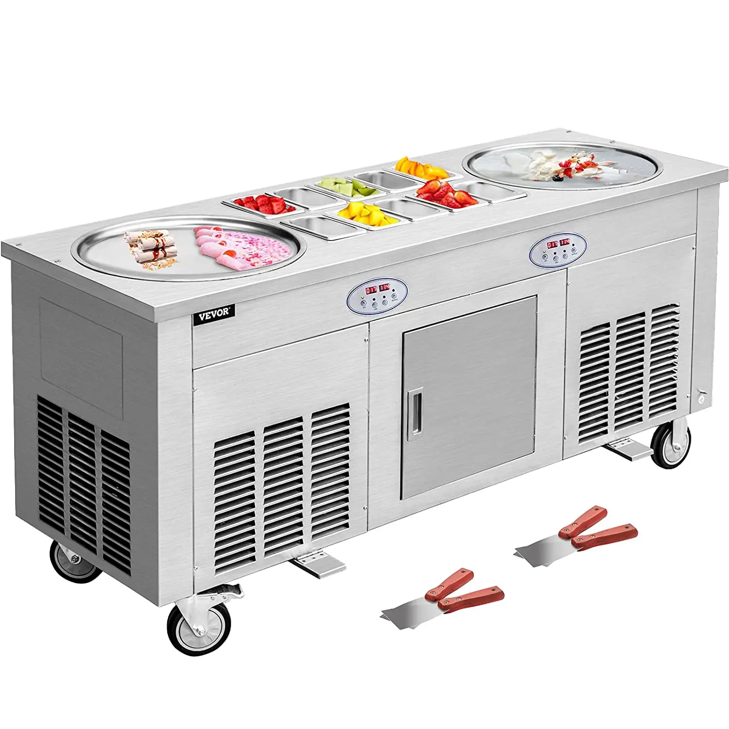 Portable cold stone marble slab top fry ice cream machine for sale fried ice cream machine