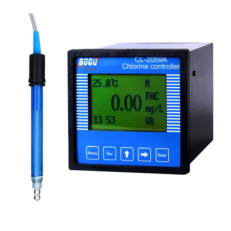 Boqu Cl-2059A с ячейка потока установки китайские измерительные питьевые стаканы на воду и бассейн интерактивный анализатор остаточного