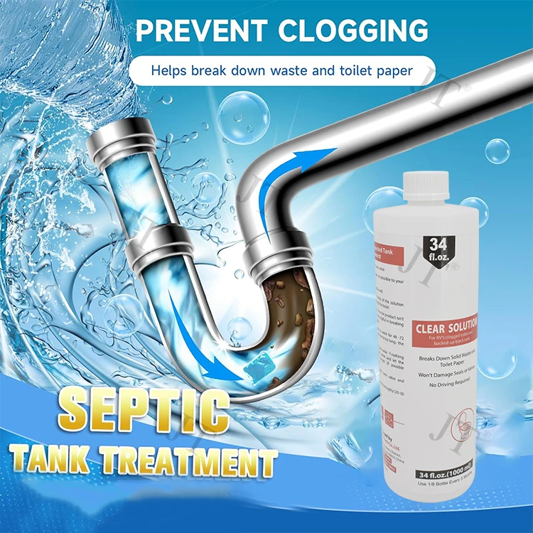 RV Holding Tank Treatment and Deodorizer - Digests Waste, Tissue, Paper for Black Tanks