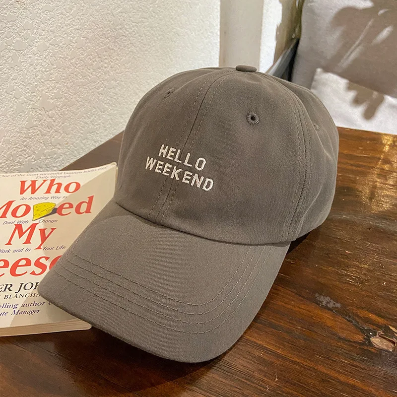 Eco Friendly Bamboo Recycled Polyester RPET Twill Organic Cotton Sports Baseball Cap Hello Weekend Embroidery Casual Hip Hop Hat