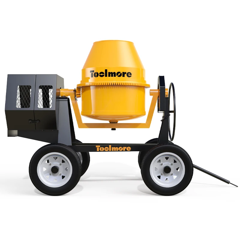 concrete mixer with motor portable concrete mixer machine 400l four wheel towable concrete mixer