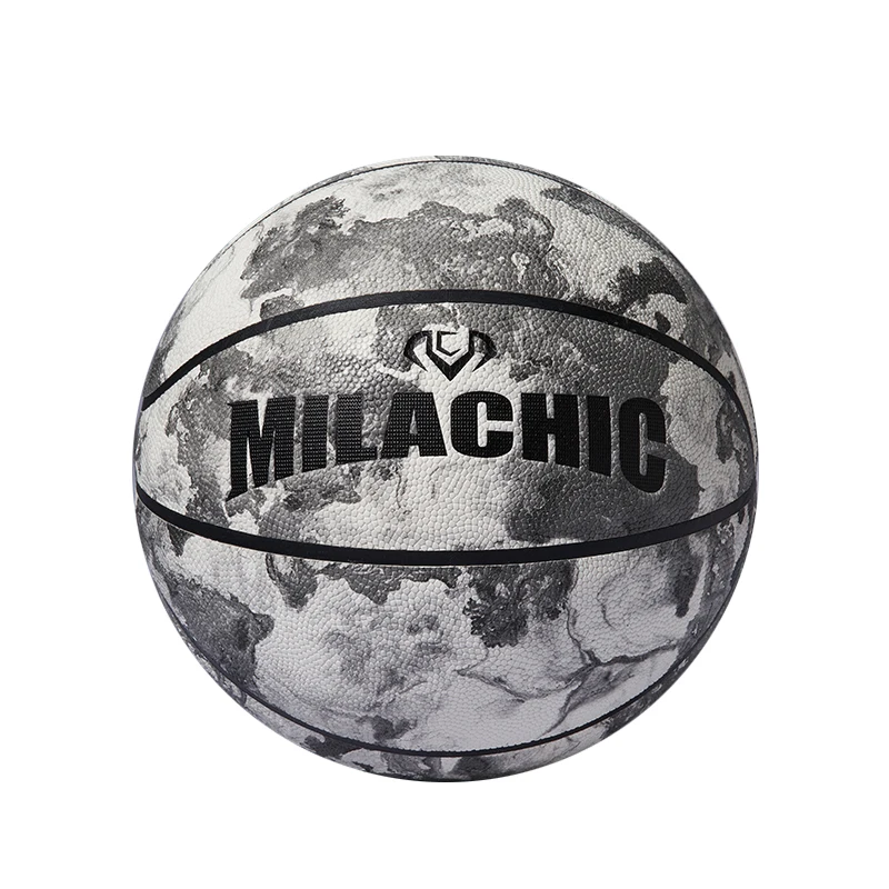 milachic Customizable High Quality Standard Basketball Official Size 7 Nightlight Technology Basketball Sales