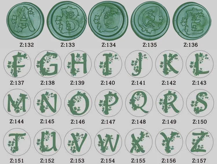 Retro Flower Letter Envelope Sealing Wax Copper Art Decorative Sealing Wax Seal Stamp