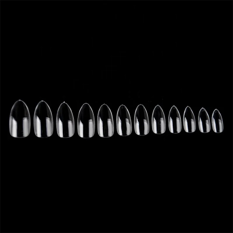 Nadeco Ultra thin  False Nail Tips Soft Gel Nail Tips Medium Almond/Stiletto  Nail Tips