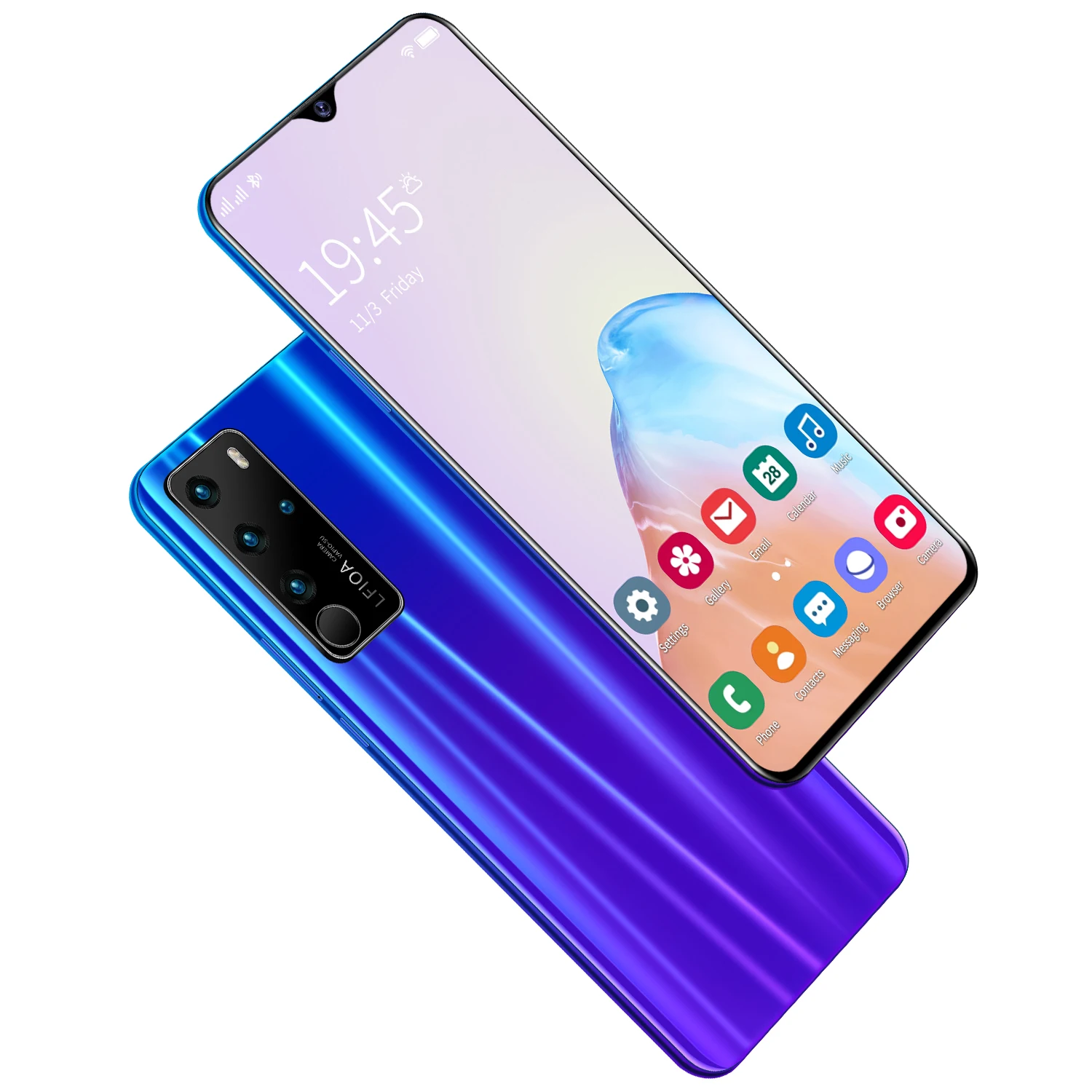 P47 13MP+24MP 8GB+128GB 10 Core 6.7 Inch Unlocked Smartphones Android Cell Phones Android 10.0 Mobile Smart Phones 4G Low Price