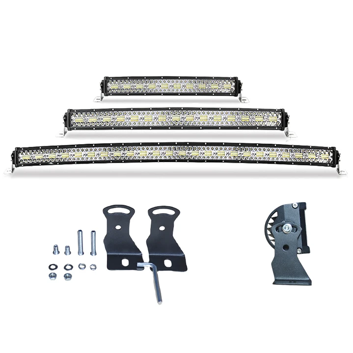 2024 New Straight Curved 12V 24V Dual Color DRL 22 32 42 50 52 Inch 120W 288W 324W 594W 756W Double row Single Row LED Light Bar