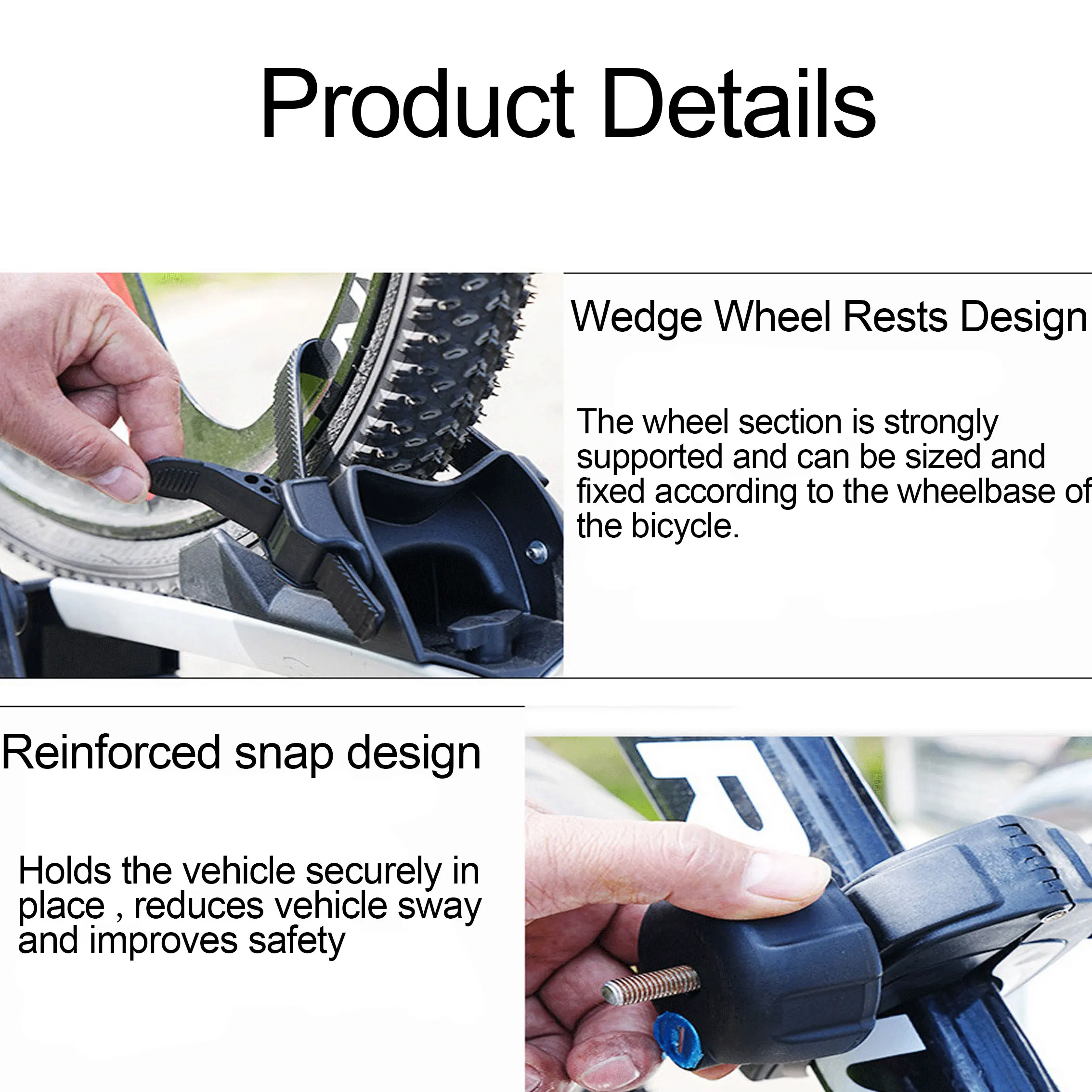 Off-road vehicle motorhome behind the bicycle fixed frame, outdoor travel car suspension mountain special bike frame