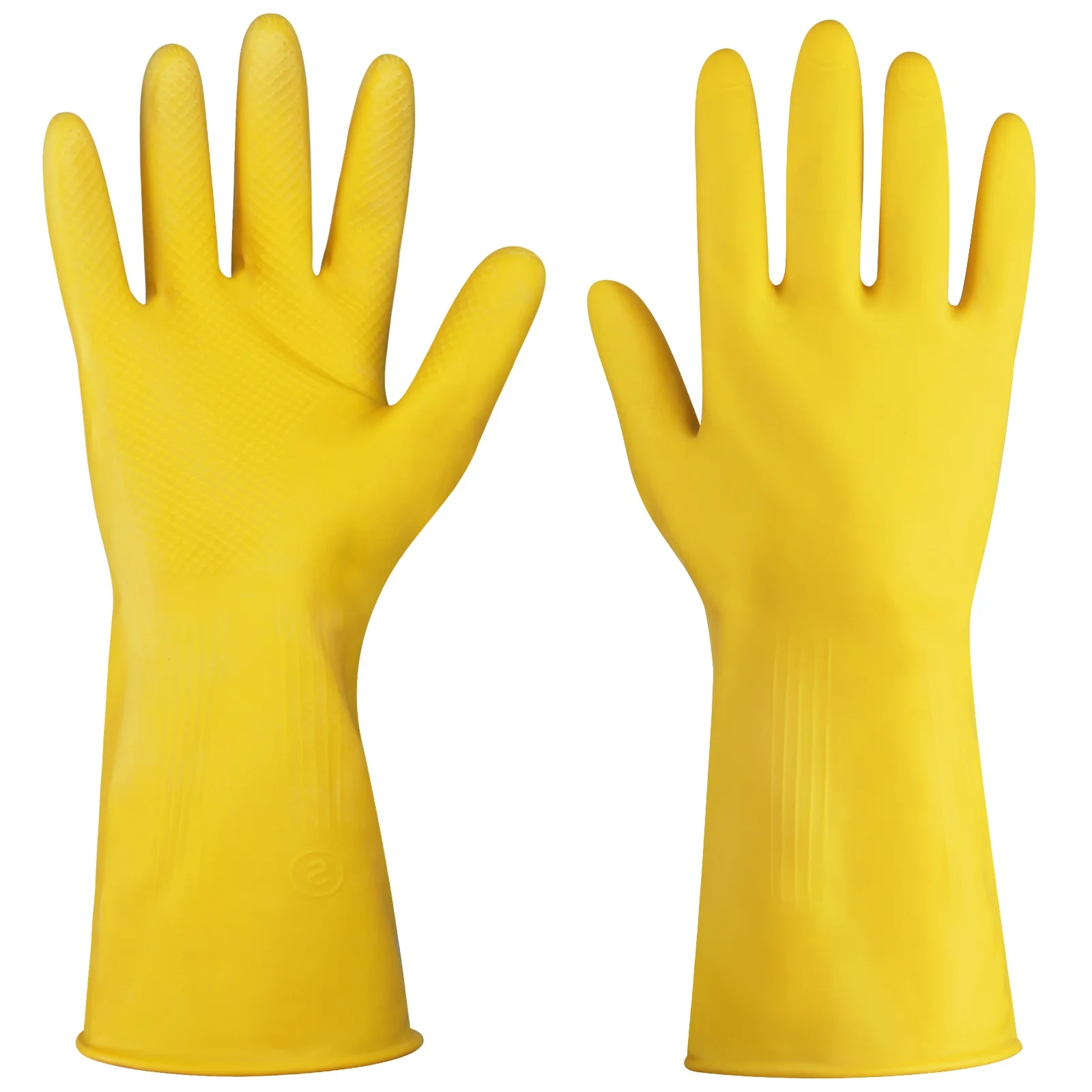 Wholesale Kitchen Dishes Oxford Thickened Rubber Cleaning Washing Clothes Latex Household Gloves