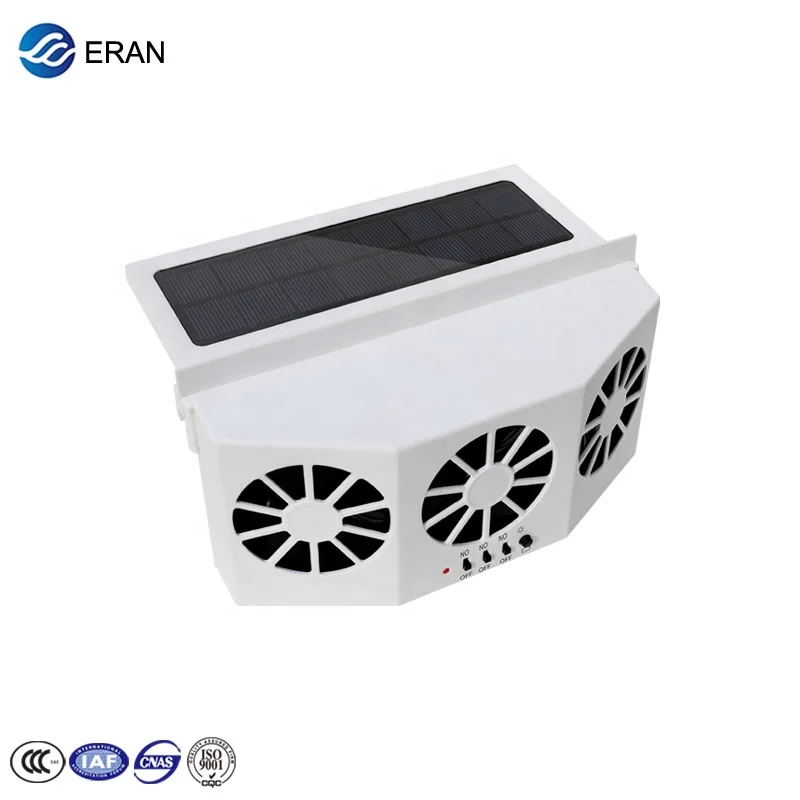Fresh air solar powered car windows fans