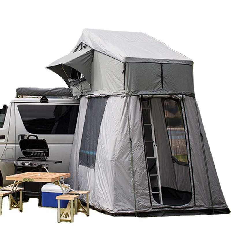 
auto tent for camping with back skirt 