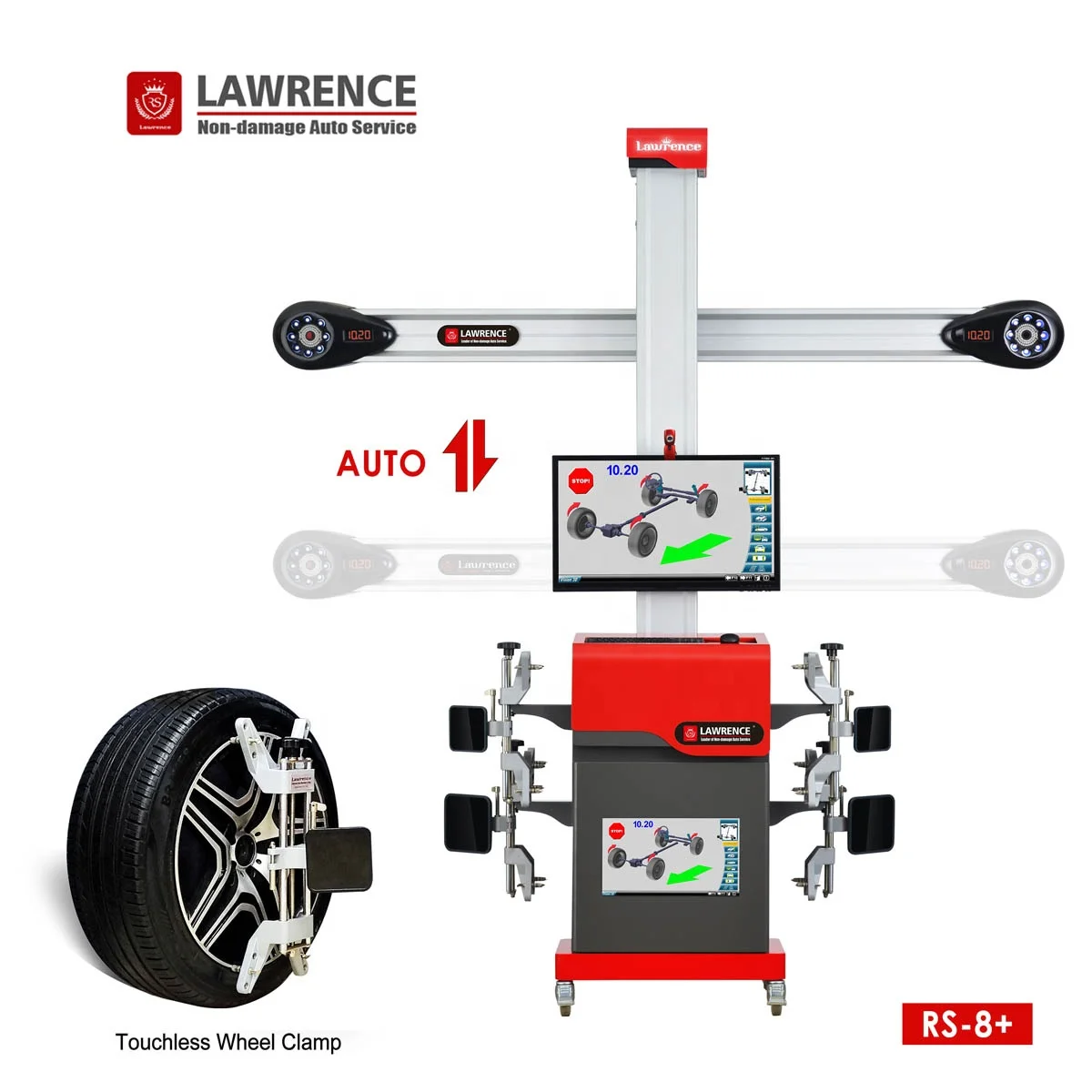 Wheel alignment machine move double screen free update Global Multi-language wheel alignment 3D alignment  with CE