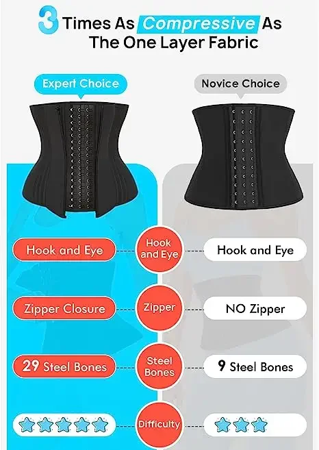 Faja Colombian Latex Korset Waist Cincher Girdle Tummy Control Slim Body Shaper 31 Steel Boned Invisible Hook Waist Trainer