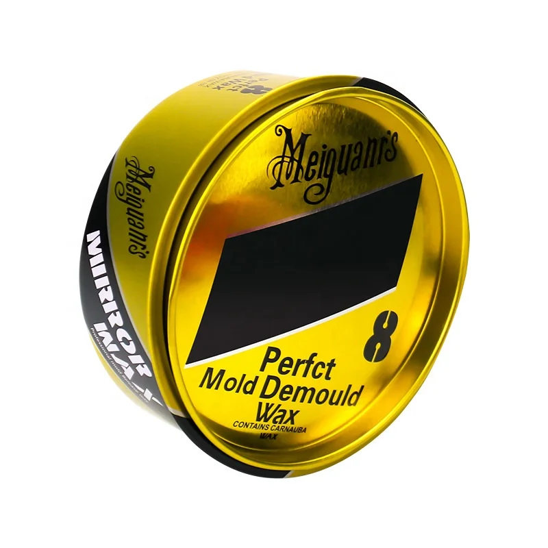 New custom printed luxury gold round scented candle tins container car wax metal tin can polish empty round car wax tin box