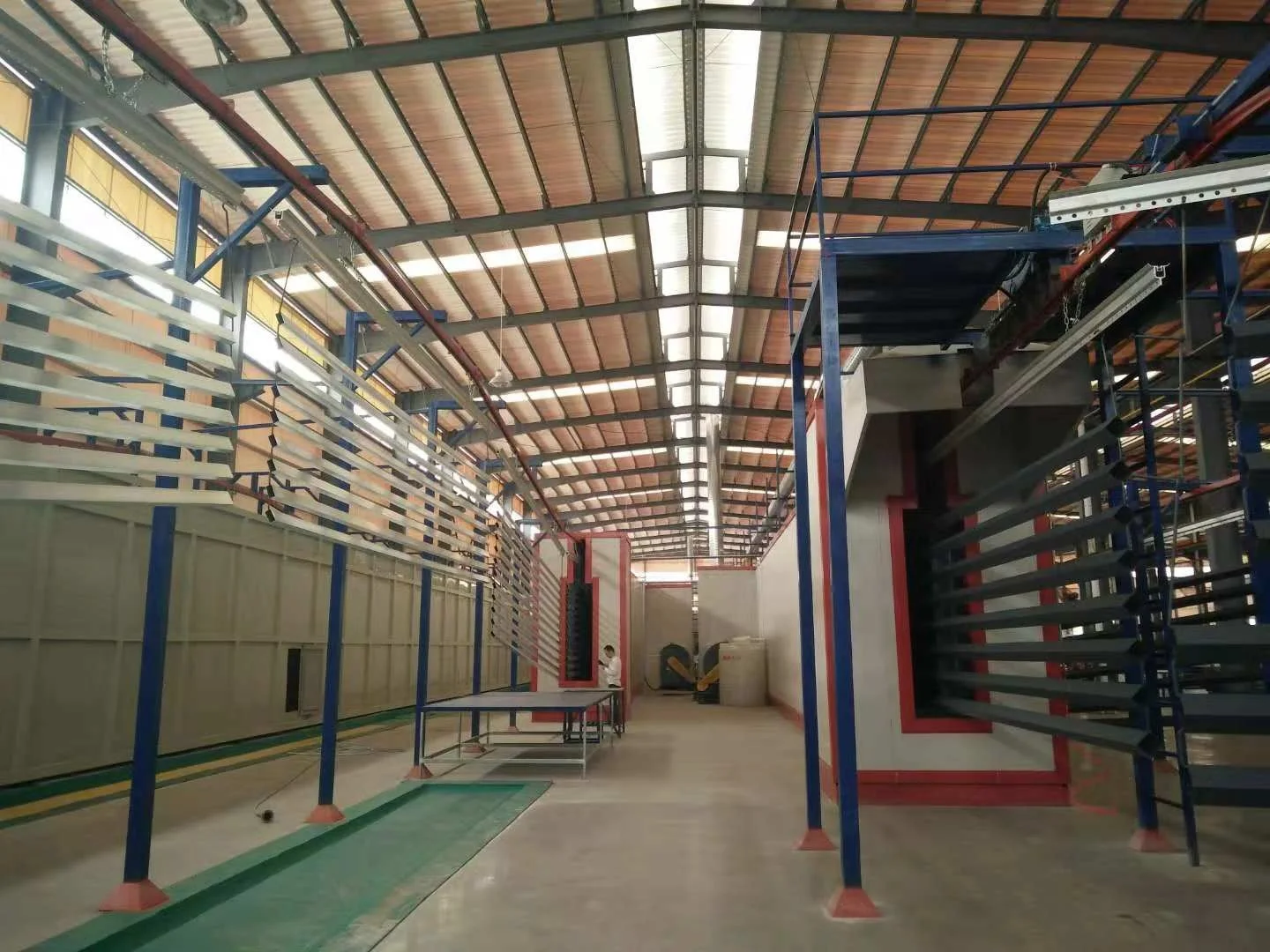 Durable Hot Sell Durable Complete Automatic Aluminum Profile Powder Coating Paint Spray Conveyor Production Machine Line / Plant