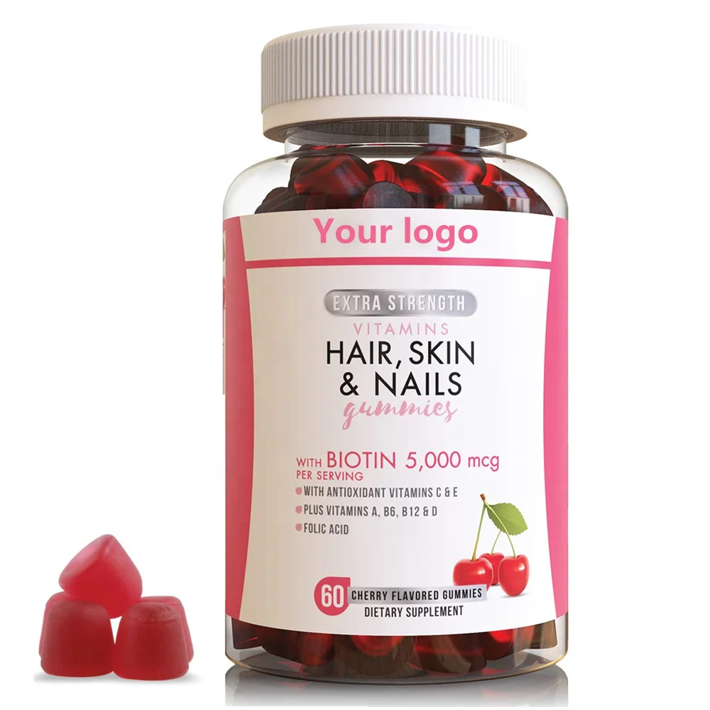 Hair Growth collagen gummies biotin vitamin gummies for hair nail skin