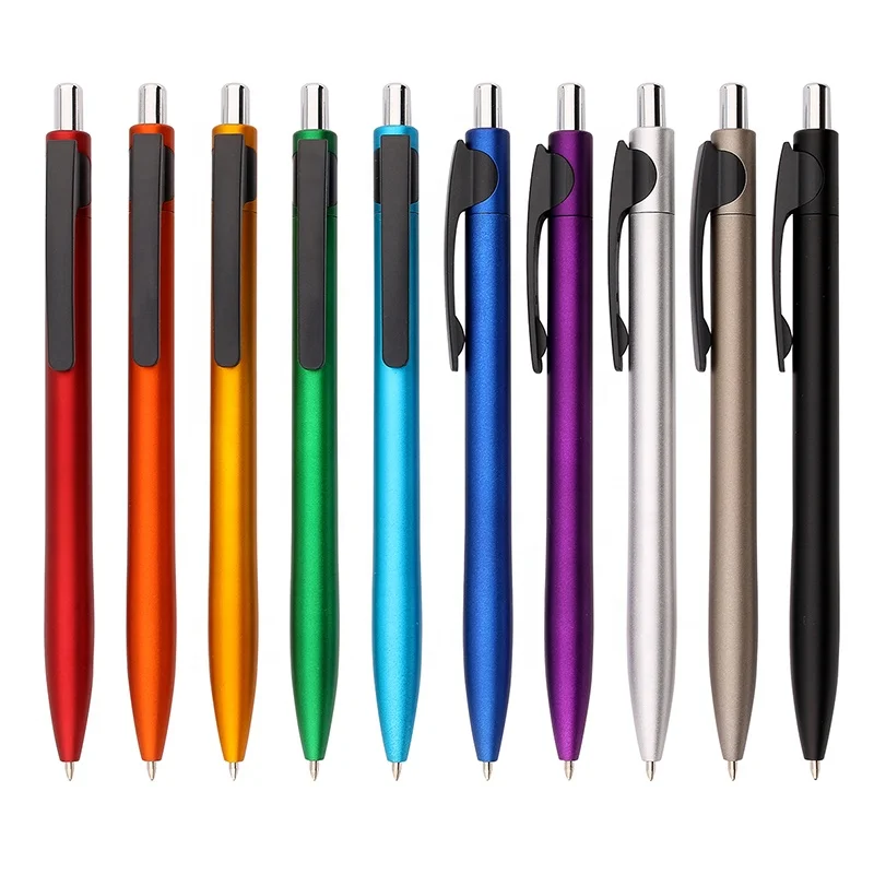 Wonderful Hot Sale Metallic Colored Painted Body With Black Clip Calligraphy Pen Set Kugelschreiber