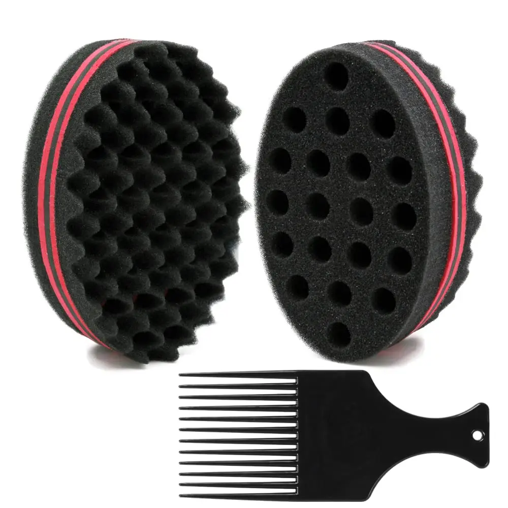 Custom Barber Men Hair Curling Tool Sponge Small Size Round Wave Hair Twist Sponge