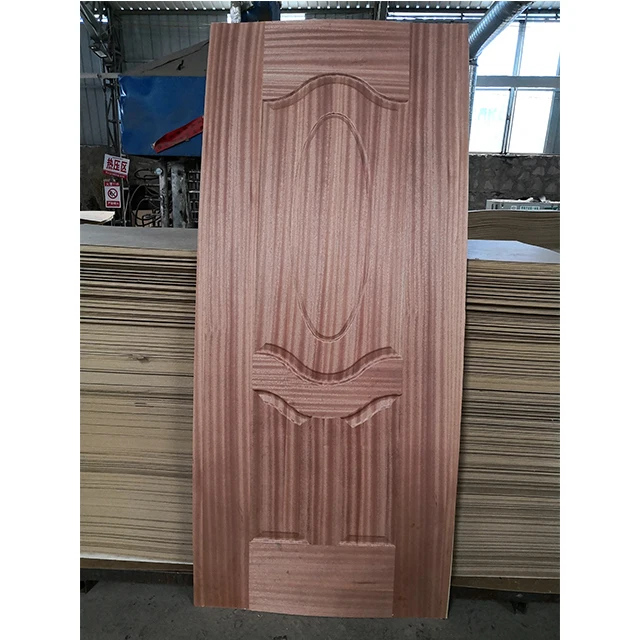Wood Panel Door Skins Natural Raw MDF Faced Interior HDF Door Skin