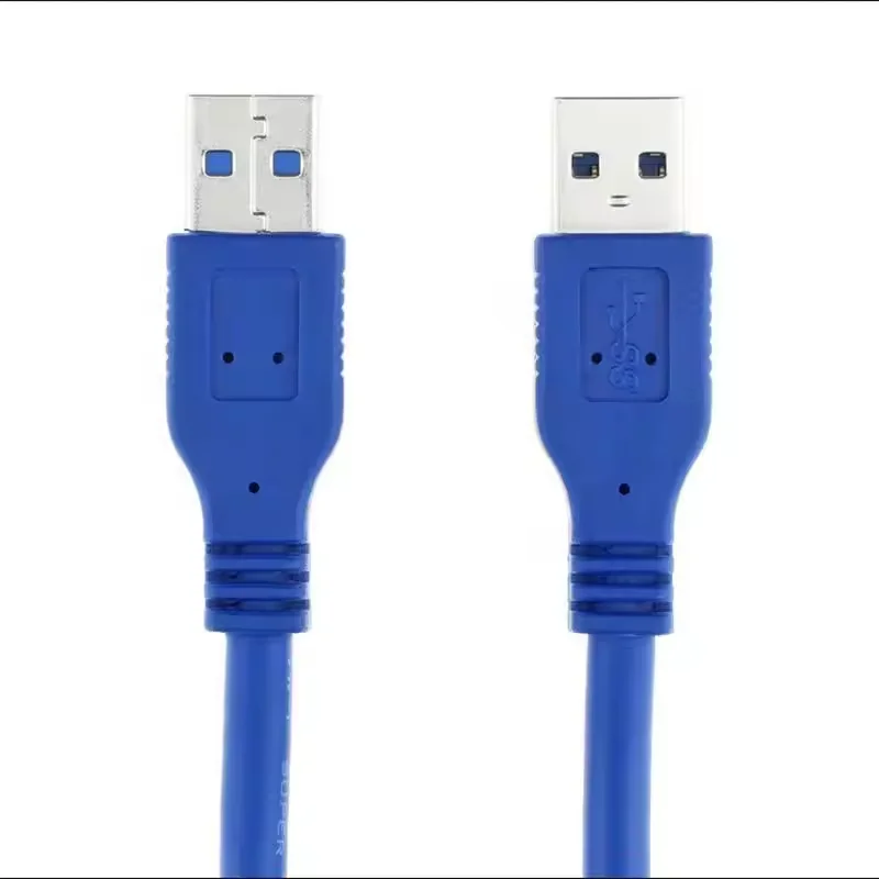 High Quality USB 3.0 Male to Male Type A to A Extension 12V 3A Fast Charging Power Data Cable for Camera Printer Computer
