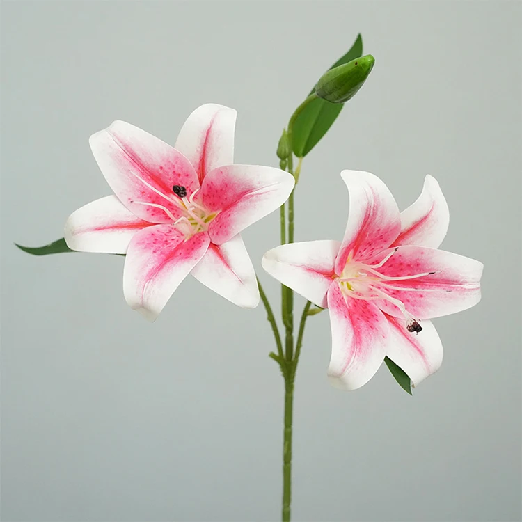 Popular sells wholesale flowers for decoration wedding real touch artificial lily flower