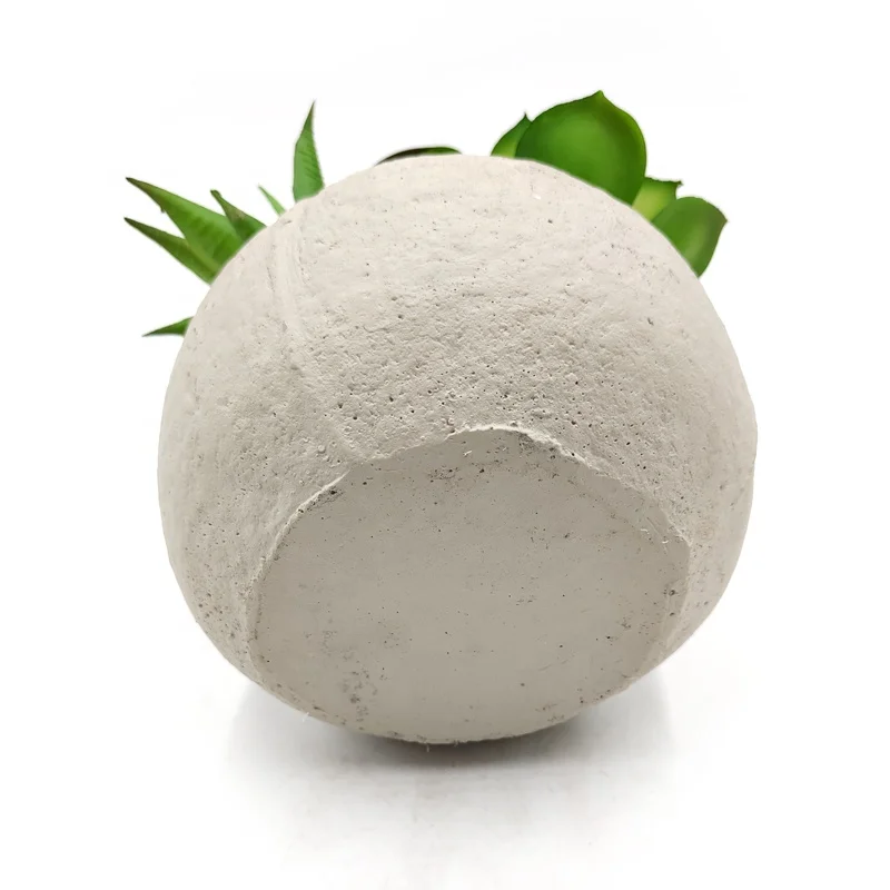 Small Cement Potted Artificial Echeveria Succulent Plants